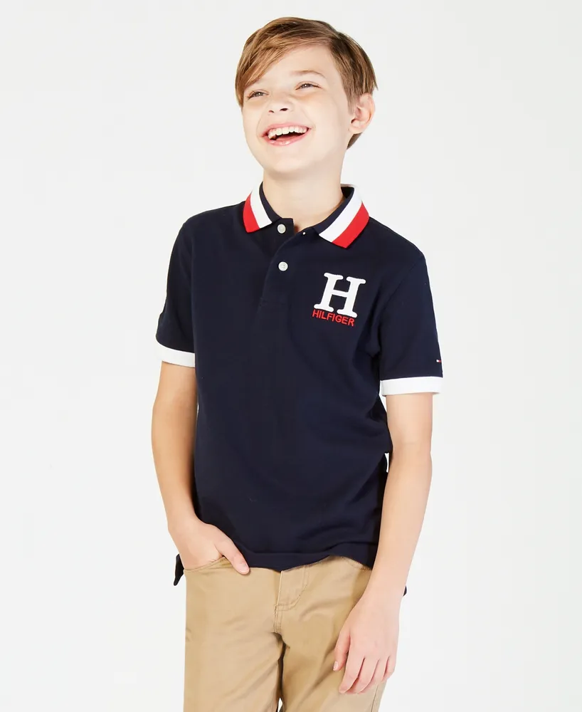 Tommy Hilfiger Women's Striped Piqué Polo Shirt - Macy's