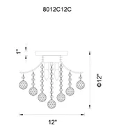 Cwi Lighting Princess 3 Light Flush Mount