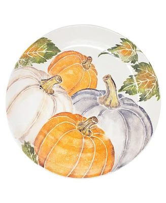 Vietri Pumpkins Large Serving Bowl w/ Assorted Pumpkins