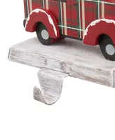 Glitzhome 5.12" H Wooden Truck Stocking Holder