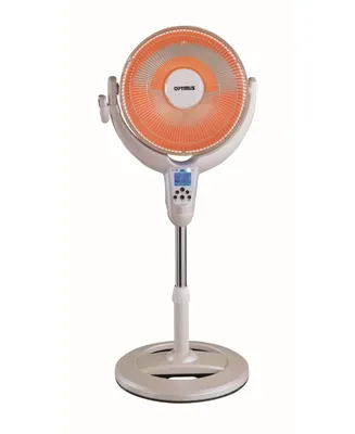 Optimus 14" Oscillating Pedestal Digital Dish Heater with Remote