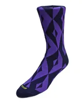 Duchamp London Men's Geometric Design Dress Sock