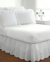 Fresh Ideas Ruffled Eyelet 18" Drop Bed Skirt