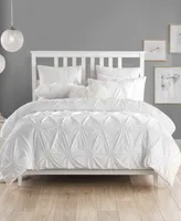 Charming Ruched Rosette Duvet Cover Set - Twin/Twin Xl