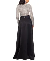 Xscape Sequinned-Top Ball Gown