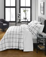 City Scene Zander Reversible 3 Piece Comforter Set, Full/Queen