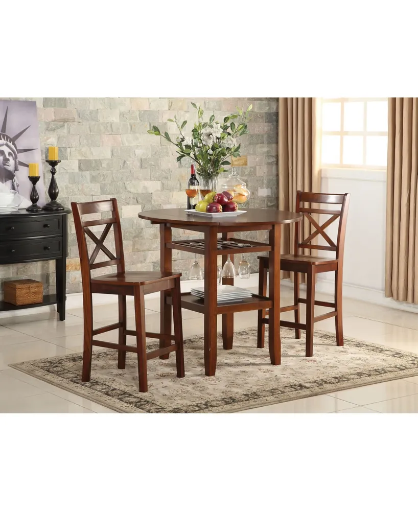 Acme Furniture Tartys Counter Height Chair, Set of 2