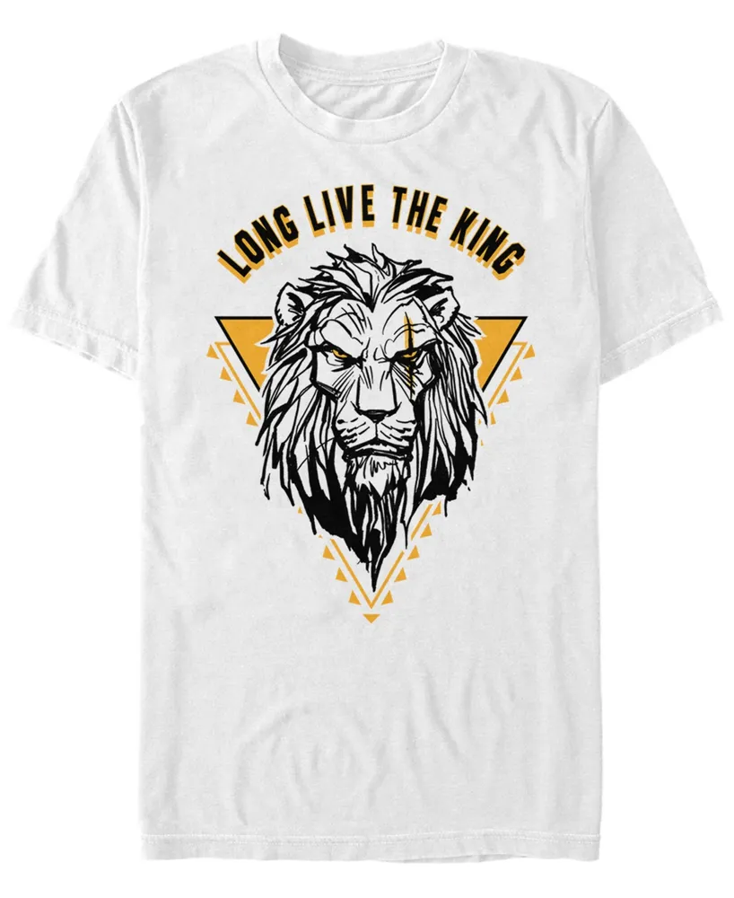 Disney Men's the Lion King Live Action Scar Long King, Short Sleeve T-Shirt