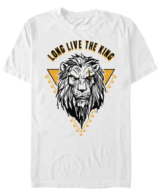 Disney Men's the Lion King Live Action Scar Long King, Short Sleeve T-Shirt