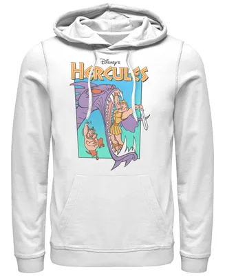 Disney Men's Hercules Hydra Battle Retro, Pullover Hoodie