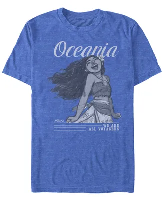 Disney Men's Moana Sketch Oceania We are All Voyagers, Short Sleeve T-Shirt