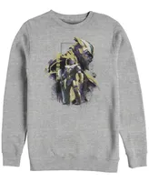 Marvel Men's Avengers Endgame Thanos Mad Titan Side View, Crewneck Fleece