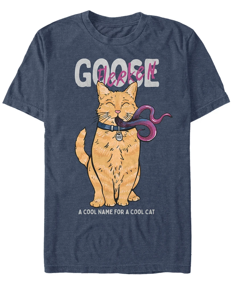 Marvel Men's Captain Goose Flerken Cool Cat Name, Short Sleeve T-shirt