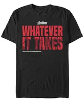 Marvel Men's Avengers Endgame Whatever It Takes Text, Short Sleeve T-shirt