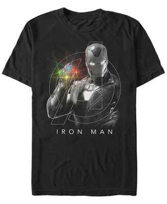 Marvel Men's Avengers Endgame Iron Man Gauntlet, Short Sleeve T-shirt