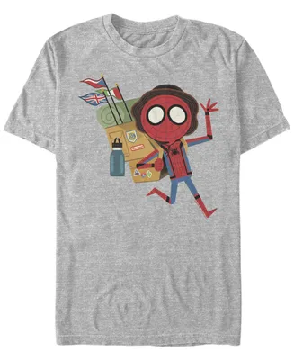 Marvel Men's Spider-Man Far From Home Traveling Spidey, Short Sleeve T-shirt