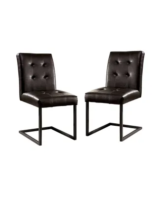 Furniture of America Hannet Tufted Side Chair- Set of 2