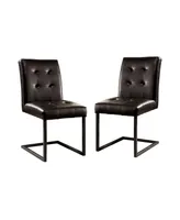 Furniture of America Hannet Tufted Side Chair- Set of 2