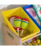 Honey Can Do Kids Toy Room Organizer with Totes, 12 Bins