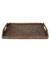 Artifacts Trading Company Rattan Rectangular Tray High Handles