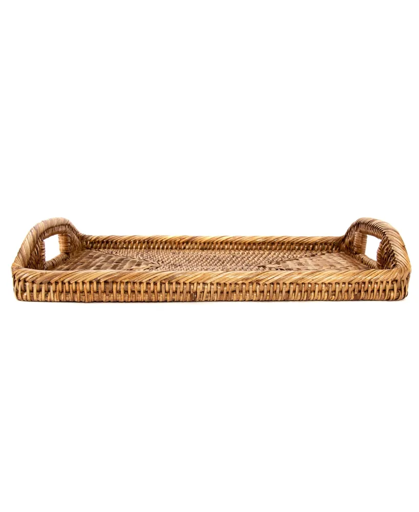 Artifacts Rattan 14" Rectangular Tray