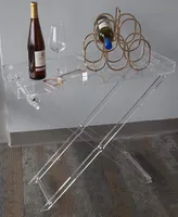 DesignStyles Acrylic Folding Tray Table