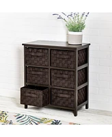 Honey Can Do Woven Strap 6-Drawer Chest