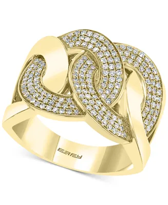 Effy Diamond Interlocking Chain Link Statement Ring (1/2 ct. t.w.) in 14k Gold