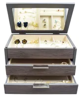 Pko Inc Distressed Wooden Jewelry Box