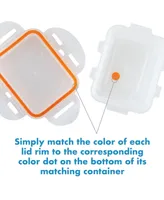 Lock n Lock Easy Essentials Color Mates Assorted 14-Pc. Food Storage Container Set