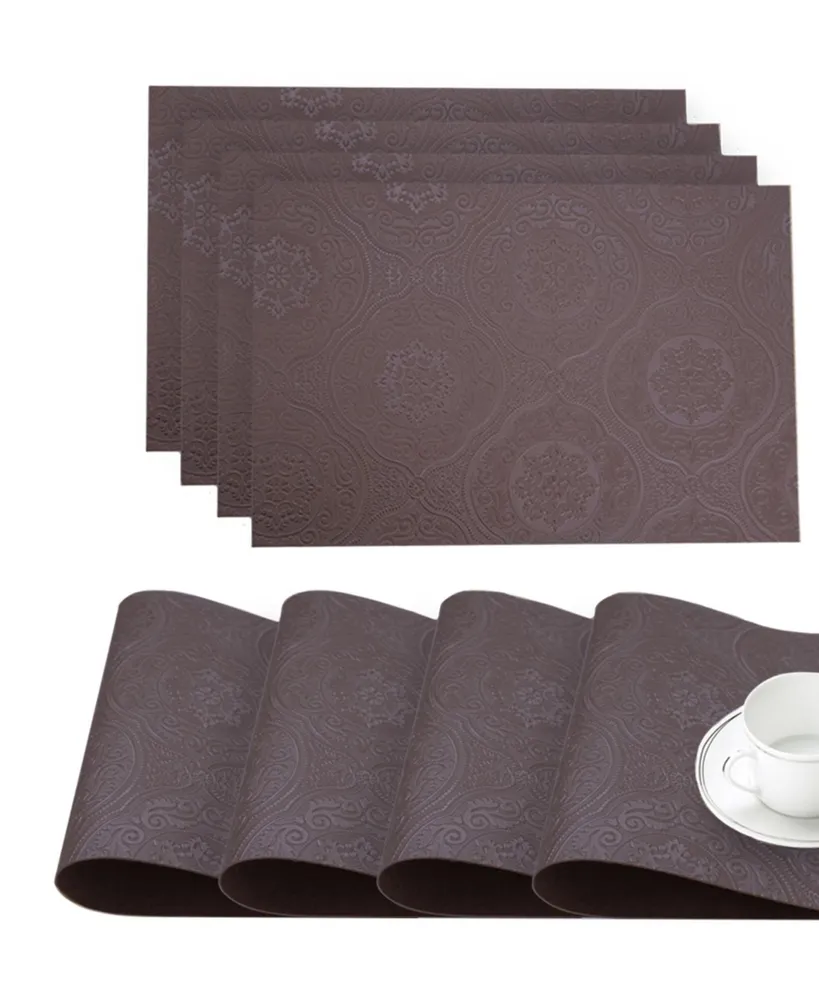 Villeroy & Boch Manufacture Rock Faux Leather Placemat, Set of 4 - Macy's