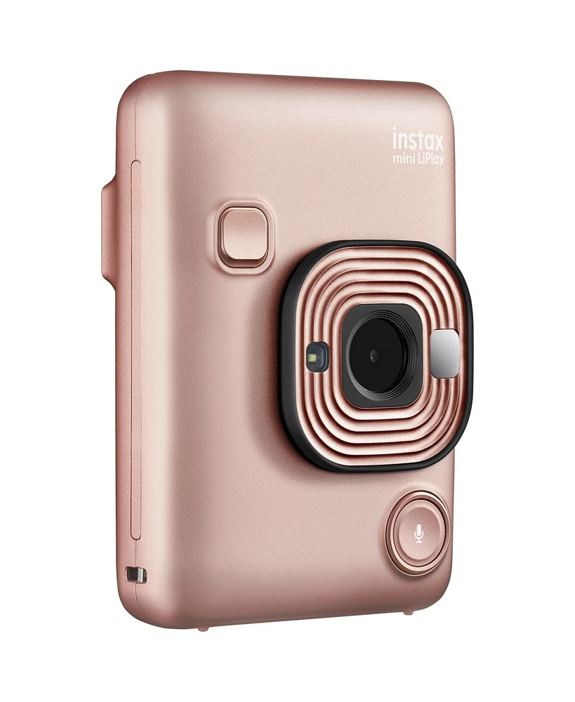 Fujifilm Instax Mini Hybrid LiPLay Instant Camera (Blush Gold)
