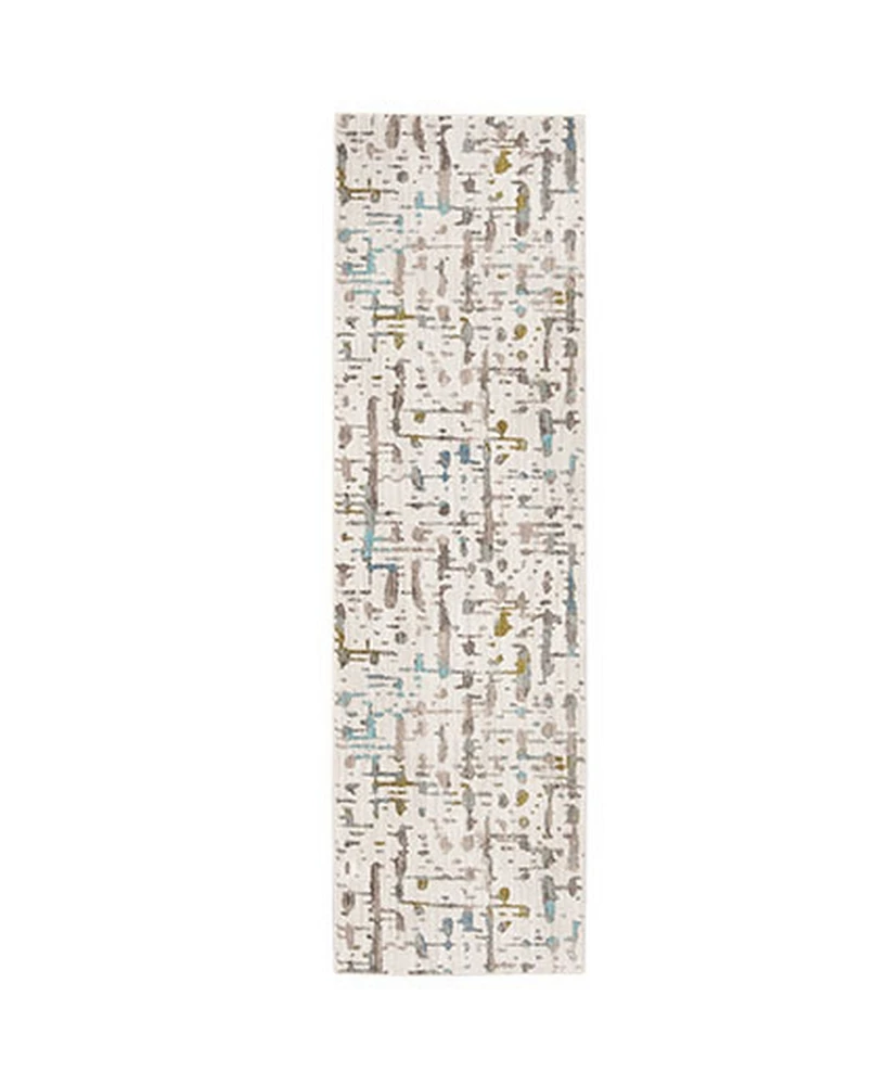 Scott Living Expressions Wellspring Oyster 2'4" x 7'10" Runner Rug