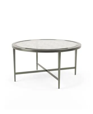 Furniture of America Porcelain Steel Frame Coffee Table