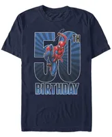 Fifth Sun Men's Marvel Spider-Man 50th Birthday Short Sleeve T-Shirt