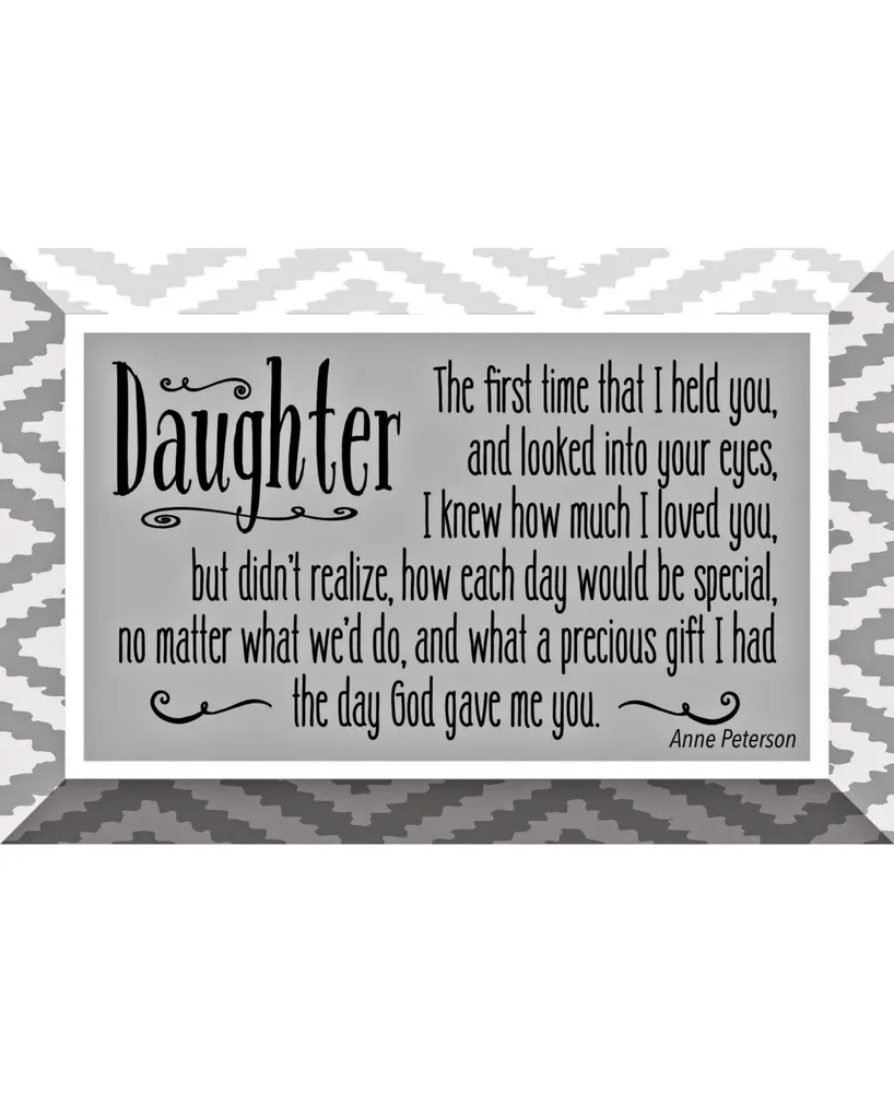 Dexsa Daughter Glass Plaque with Easel, 6" x 4"