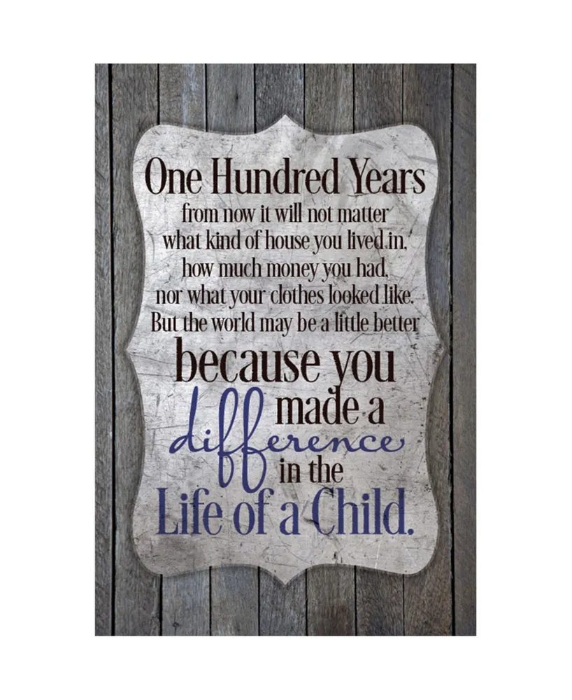 Dexsa One Hundred Years New Horizons Wood Plaque, 6" x 9"