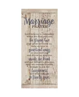 Dexsa Marriage Prayer New Horizons Wood Plaque, 5.5" x 12"