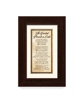 James Lawrence the Greatest Parents on Earth Traditions Framed Art, 8.5" x 12.5"