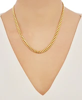 Italian Gold Miami Cuban Link 18" Chain Necklace (6mm) in 10k Gold