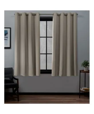 Exclusive Home Academy Total Blackout Grommet Top Curtain Panel Pair