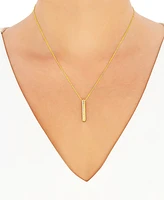 241 Wear It Both Ways Diamond Bar Pendant Necklace (1/3 ct. t.w.) in 14k White or Yellow Gold