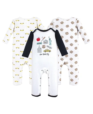 Hudson Baby Boys and Girls New York City Cotton Coveralls