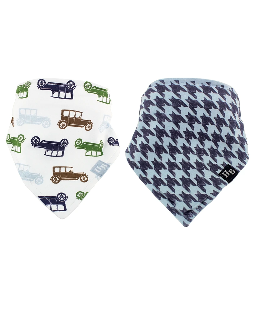 Hudson Baby Baby Girl 2-Bandana Bibs