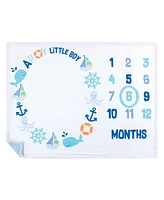 Hudson Baby Monthly Milestone High Pile Blanket