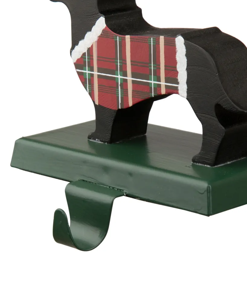 Glitzhome Wooden, Metal Dachhound Stocking Holder