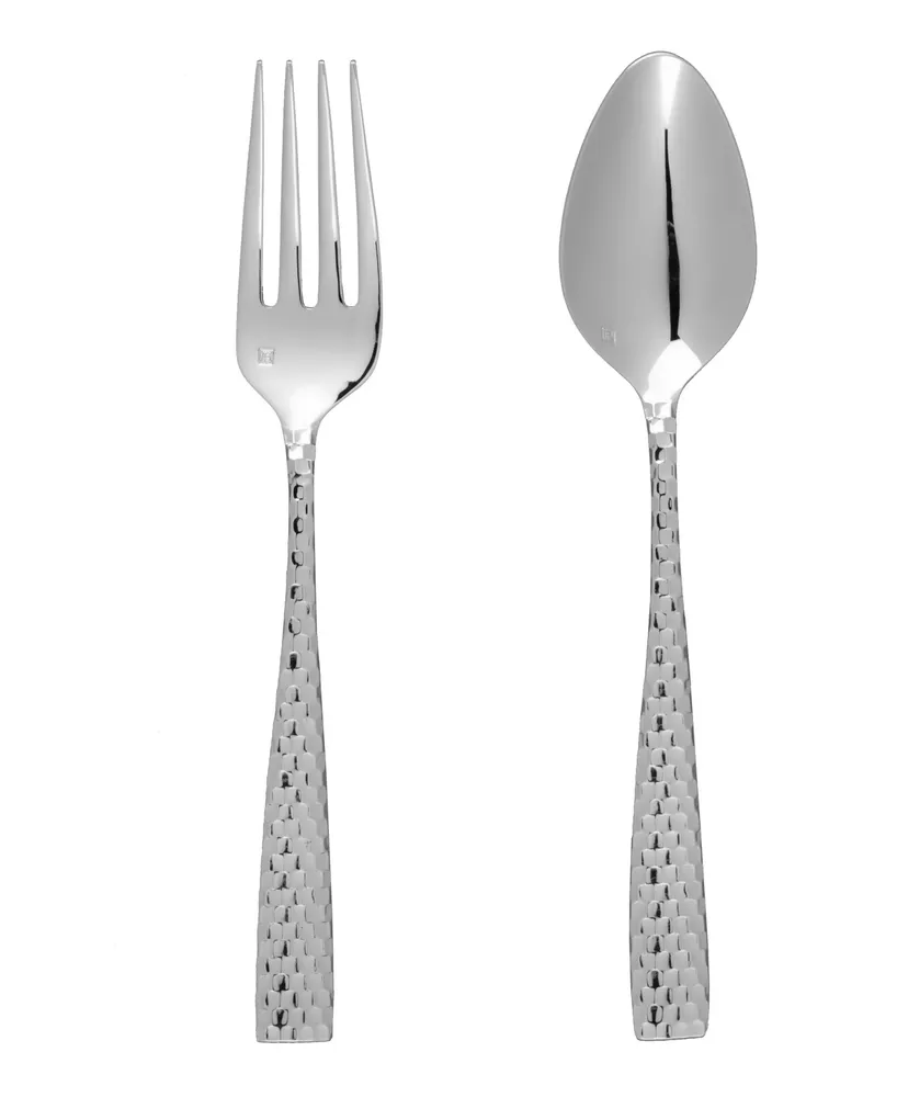 Fortessa Lucca Faceted 2pc Serving Set