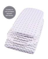 Ely's & Co. Baby Fitted Waterproof Bassinet Sheet 100% Combed Jersey Cotton