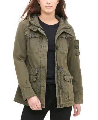 Levi's Women's Hooded Military Jacket