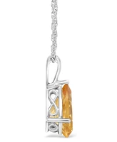 Sky Blue Topaz (3-3/8 ct. t.w.) Pendant Necklace Sterling Silver. Also Available Citrine and Rose Quartz